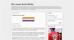 Desktop Screenshot of dienuwesuidafrika.blogspot.com