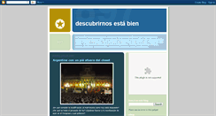 Desktop Screenshot of descubrirnosestabien.blogspot.com