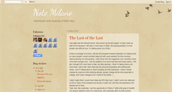 Desktop Screenshot of notesfrommilan.blogspot.com