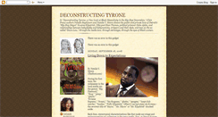 Desktop Screenshot of deconstructing-tyrone.blogspot.com