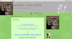 Desktop Screenshot of daughterofanartist.blogspot.com