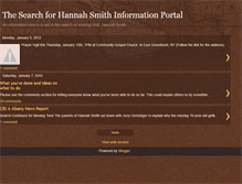 Tablet Screenshot of findhannahsmith.blogspot.com