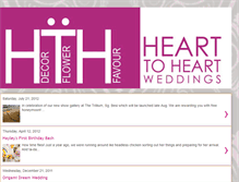 Tablet Screenshot of heart2heartweddings.blogspot.com