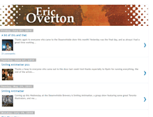 Tablet Screenshot of ericovertonsblog.blogspot.com