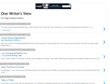 Tablet Screenshot of onewritersview.blogspot.com