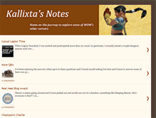 Tablet Screenshot of kallixta.blogspot.com