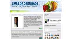 Desktop Screenshot of livredaobesidade.blogspot.com