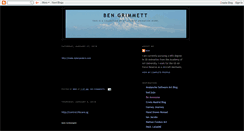 Desktop Screenshot of bengrimmett.blogspot.com