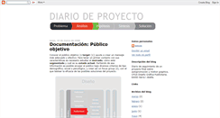 Desktop Screenshot of diariodeproyecto.blogspot.com