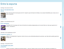 Tablet Screenshot of entrelaespuma.blogspot.com