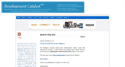 Desktop Screenshot of developmentcatalyst.blogspot.com