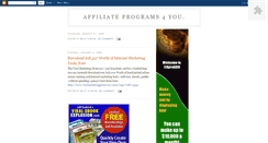 Desktop Screenshot of affiliateprograms4you.blogspot.com