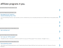 Tablet Screenshot of affiliateprograms4you.blogspot.com