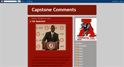 Desktop Screenshot of capstonecomments.blogspot.com