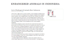 Desktop Screenshot of animalsindonesia.blogspot.com