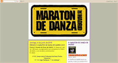 Desktop Screenshot of maratondedanza.blogspot.com
