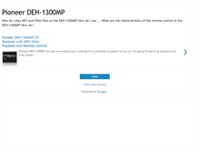 Tablet Screenshot of pioneerdeh-1300mpproduct.blogspot.com