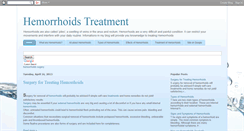 Desktop Screenshot of hemorrhoids-treatment-blogs.blogspot.com