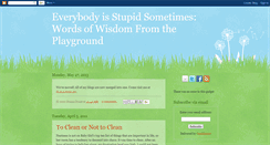 Desktop Screenshot of everybodyisstupidsometimes.blogspot.com