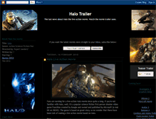 Tablet Screenshot of halo-movie-trailer.blogspot.com