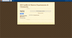 Desktop Screenshot of iescastillodematrera-instituto.blogspot.com