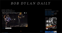 Desktop Screenshot of bobdylandaily.blogspot.com