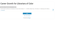 Tablet Screenshot of librariansofcolor.blogspot.com
