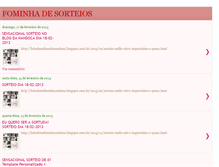 Tablet Screenshot of fominhadesorteios.blogspot.com