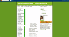 Desktop Screenshot of familiacomunidadmedioambiente.blogspot.com