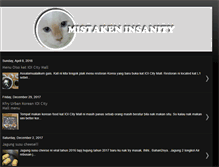 Tablet Screenshot of mistakeninsanity.blogspot.com