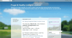 Desktop Screenshot of frugallivinginloudoun.blogspot.com