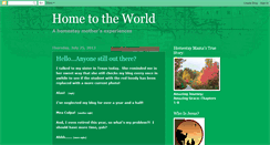 Desktop Screenshot of hometotheworld.blogspot.com