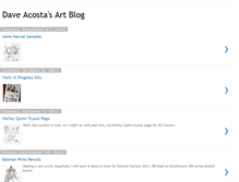 Tablet Screenshot of daveacostaart.blogspot.com