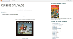 Desktop Screenshot of cuisinesauvage.blogspot.com