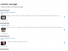 Tablet Screenshot of cuisinesauvage.blogspot.com
