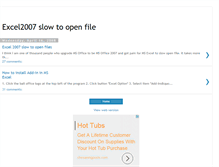 Tablet Screenshot of excel2007-slow-open-file.blogspot.com