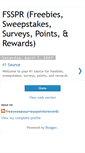 Mobile Screenshot of freebiessweepssurveyspointsrewards.blogspot.com