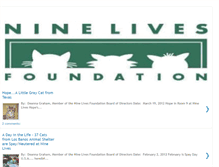 Tablet Screenshot of ninelivesfoundation.blogspot.com