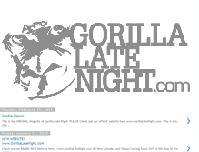 Tablet Screenshot of gorillalatenight.blogspot.com