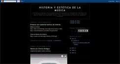 Desktop Screenshot of historiayesteticadelamusica.blogspot.com