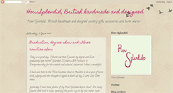 Desktop Screenshot of how-splendid-british-handmade.blogspot.com