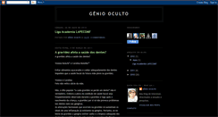 Desktop Screenshot of geniooculto.blogspot.com