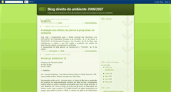 Desktop Screenshot of direitodoambiente2006-2007.blogspot.com