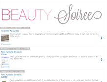 Tablet Screenshot of beautysoiree.blogspot.com