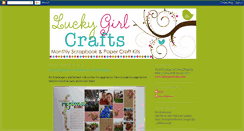 Desktop Screenshot of luckygirlcraftkits.blogspot.com