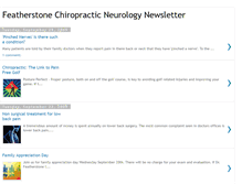 Tablet Screenshot of featherstonechiropracticneurology.blogspot.com