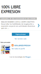 Mobile Screenshot of 100libreexpresion.blogspot.com