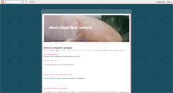 Desktop Screenshot of macroalgaelipid.blogspot.com
