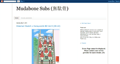 Desktop Screenshot of mudabone-subs.blogspot.com