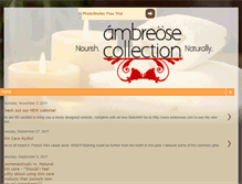 Tablet Screenshot of ambreosecollection.blogspot.com